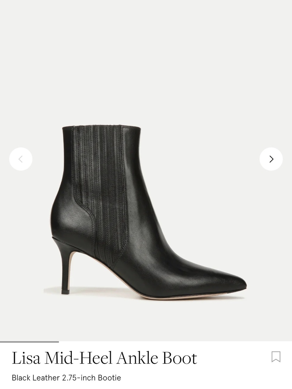 Veronica Beard NEW Lisa Black Leather Ankle Bootie boots Sz 8 In Stores Now $495